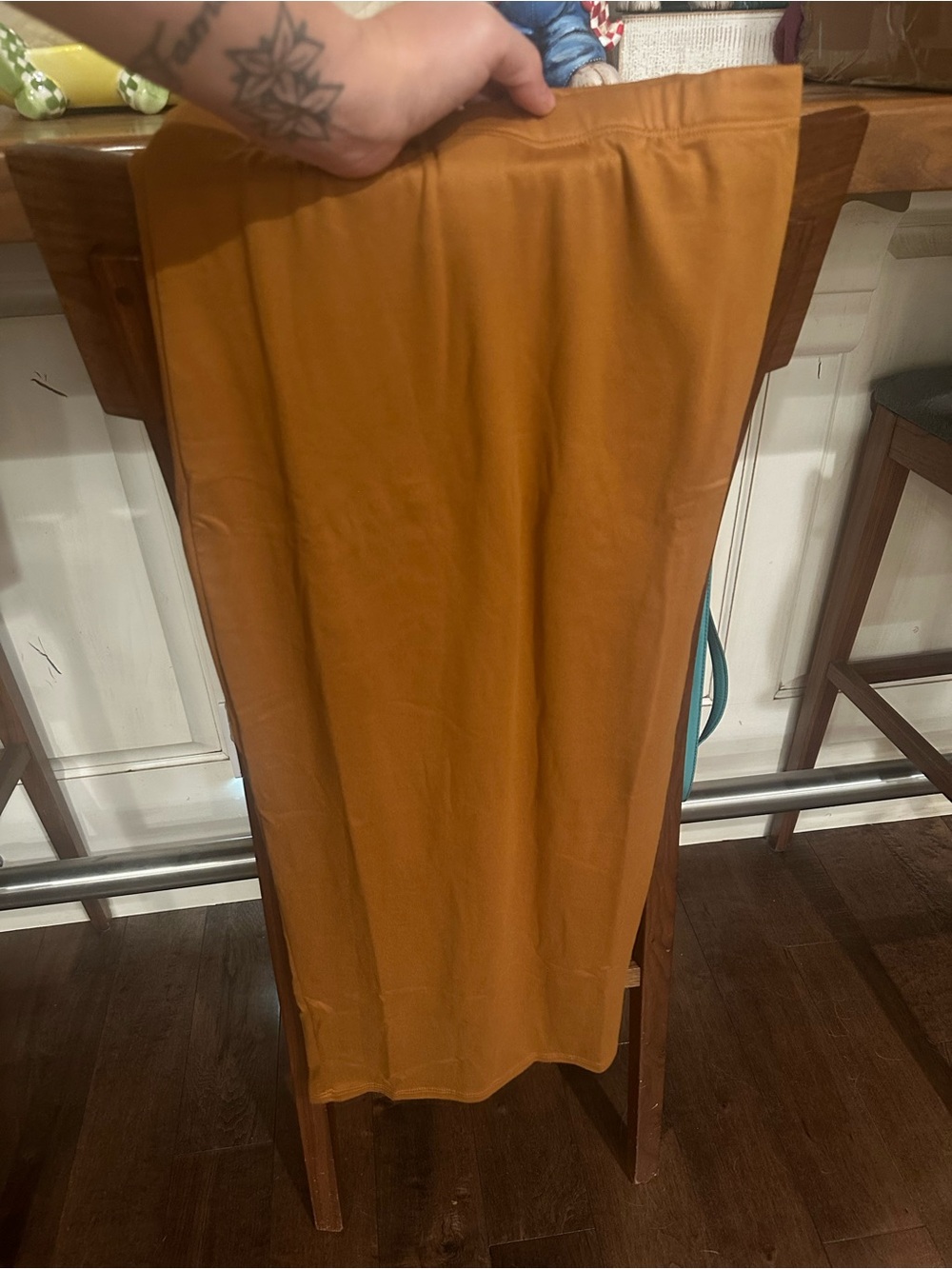Women's Maxi Skirt in Mustard